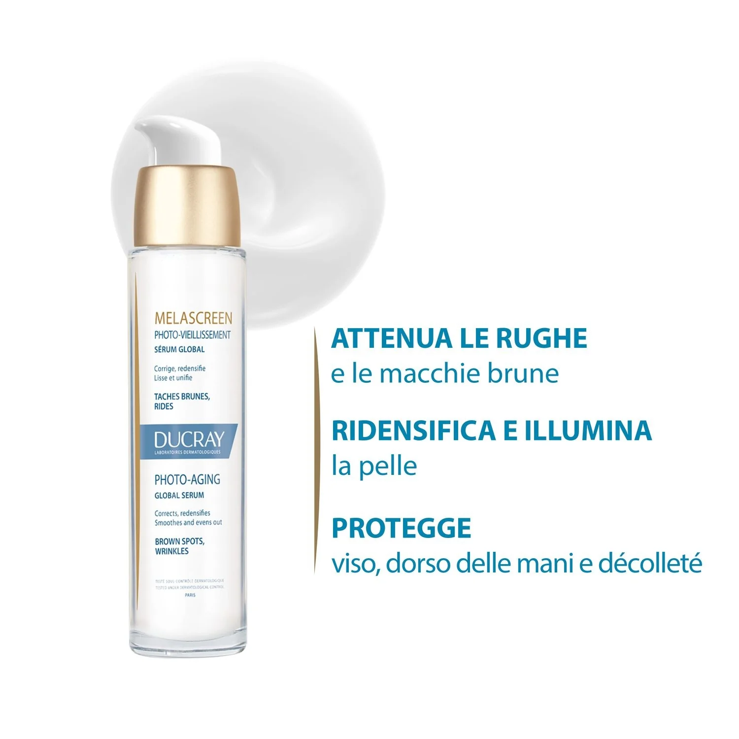 Melascreen Foto-invecchiamento Siero globale - Siero viso effetto globale