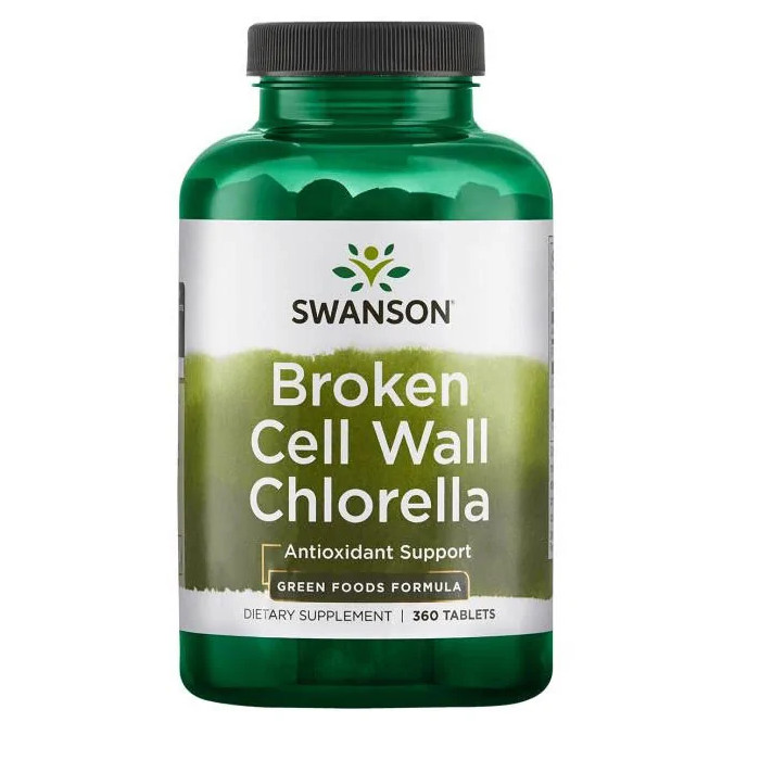 Swanson Chlorella zlomljena celična stena