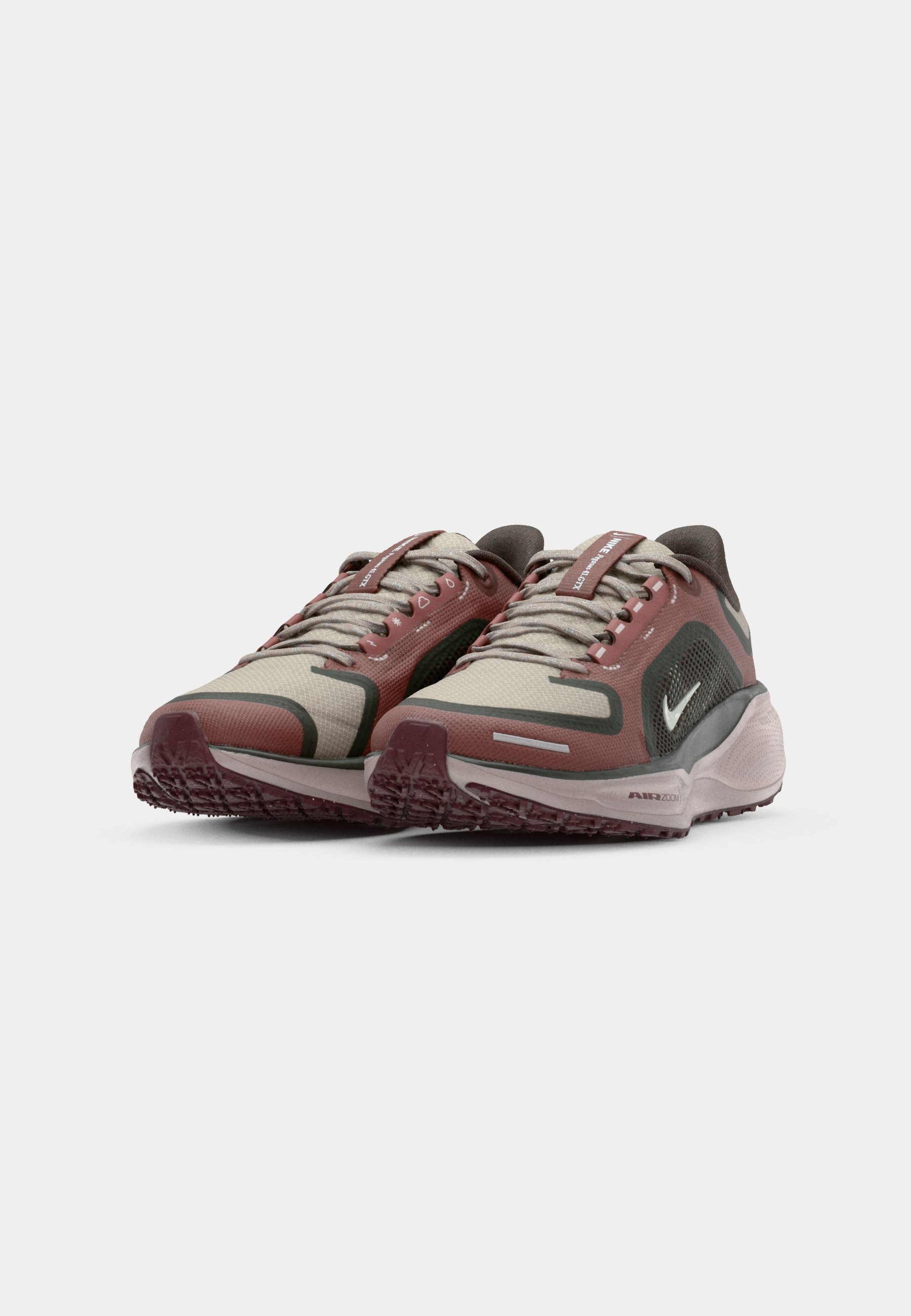 Nike Performance AIR ZM PEGASUS 41 GTX - Hardloopschoenen voor op de weg - malt/barnty green/sequoia/red sepia/burgundy crush/platinum violet
