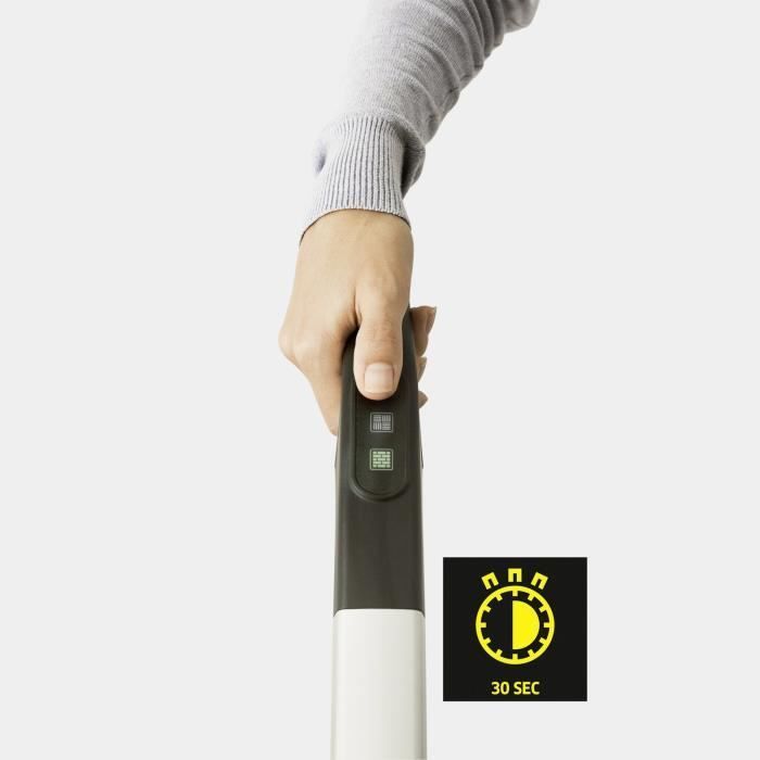 KARCHER SC 2 Limpiador vertical Easy Fix - Mopa de vapor - 1600 W - Calentamiento en 30 segundos - Limpia 50 m² - Elimina hasta el 99,9 % de los virus