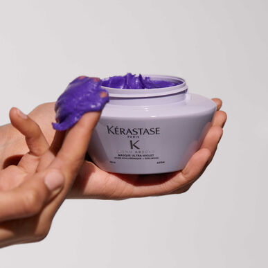 Kérastase Blond Absolu Masque Ultra-Violet Violet Mask Neutraliserande gula toner 200 ml 200 ml