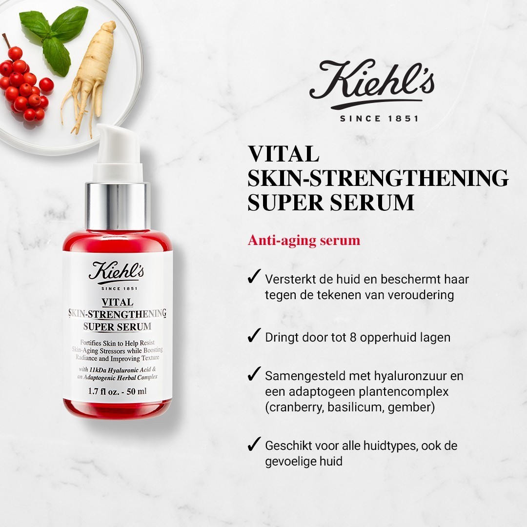 Kiehl's Hyalurónové sérum Vital Skin Strengthing Super - 30 ml