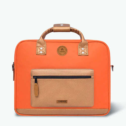 Cabaia Bogota terracotta laptop bag