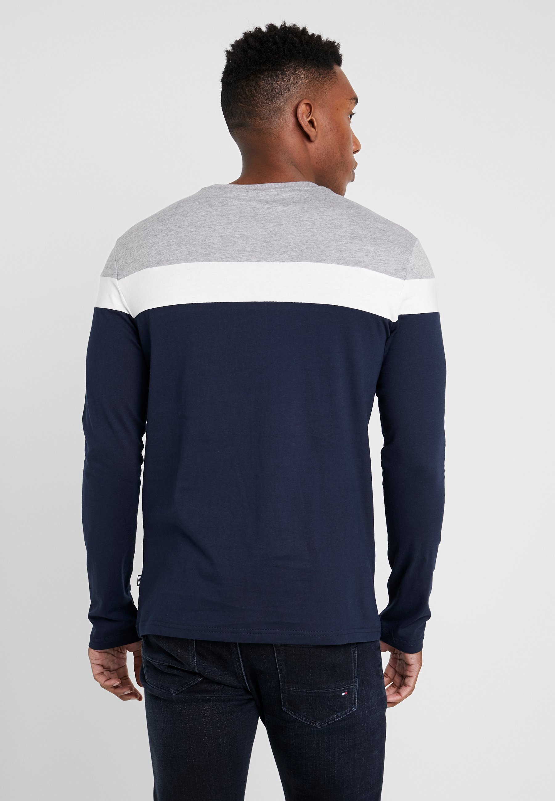 Haut à manches longues Pier One - gris/bleu foncé