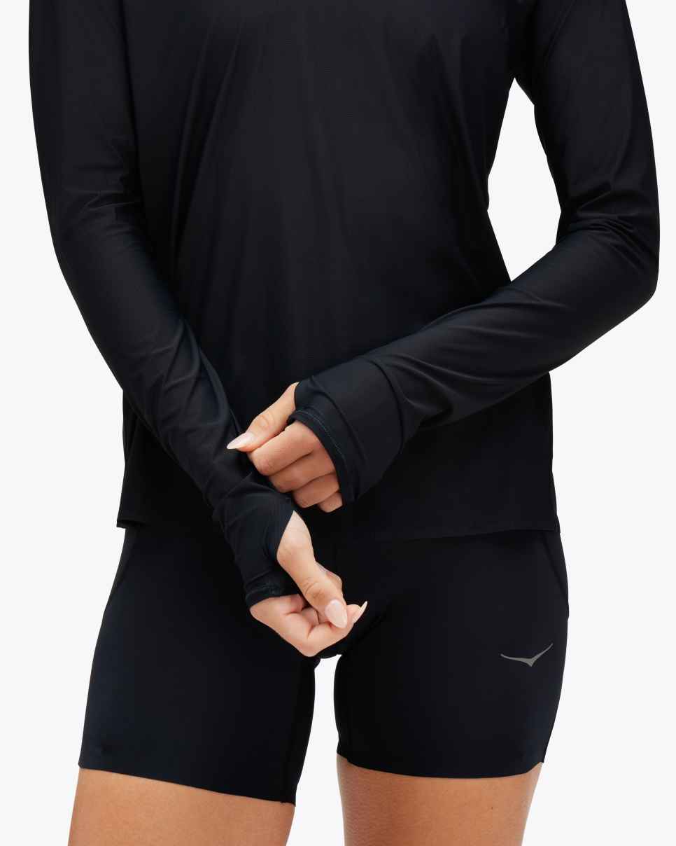 HOKA Airolite Run Long Sleeve Zwart