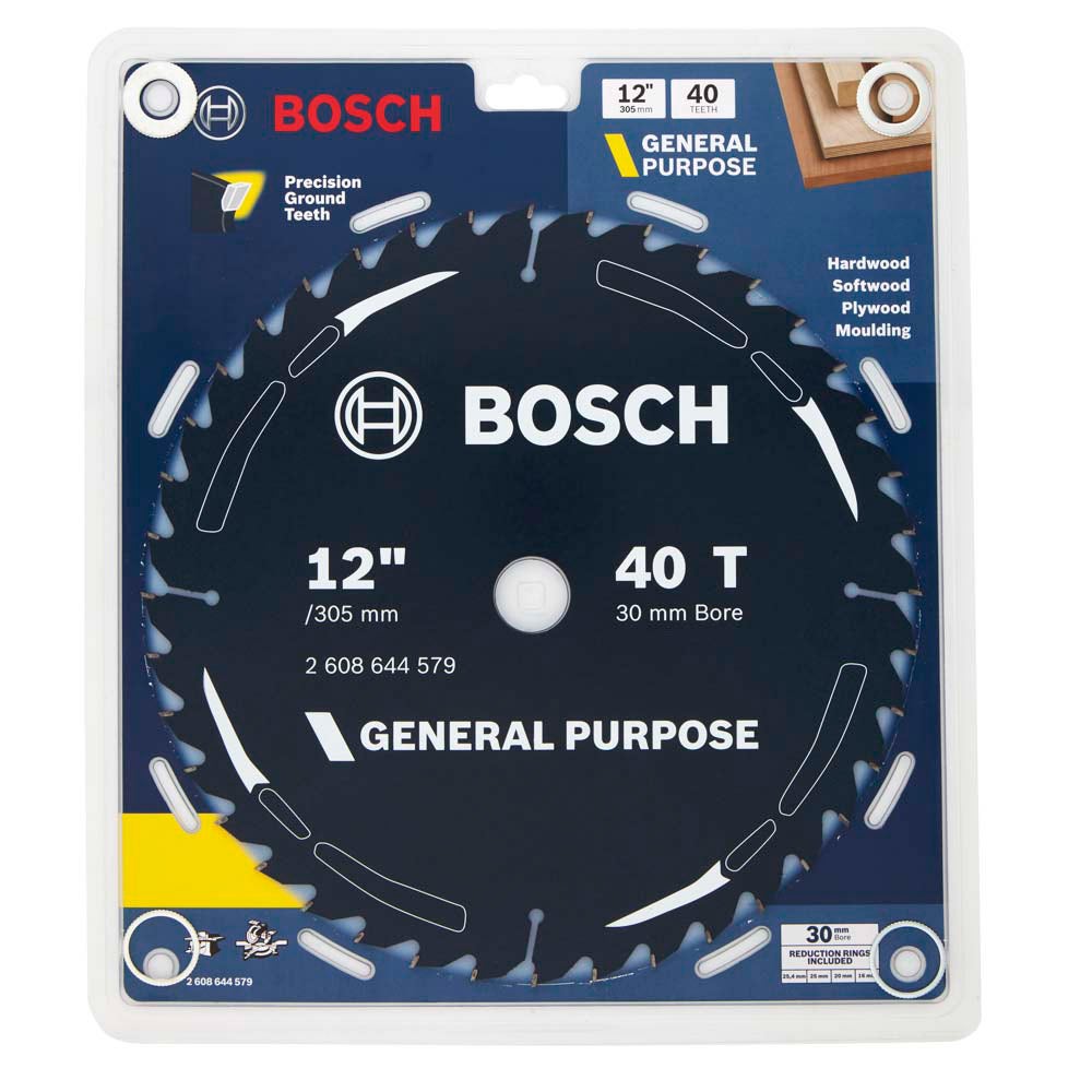 BOSCH 305 mm:n 40-hampainen TCT-puunkatkaisulaikka - YLEISKÄYTTÖINEN