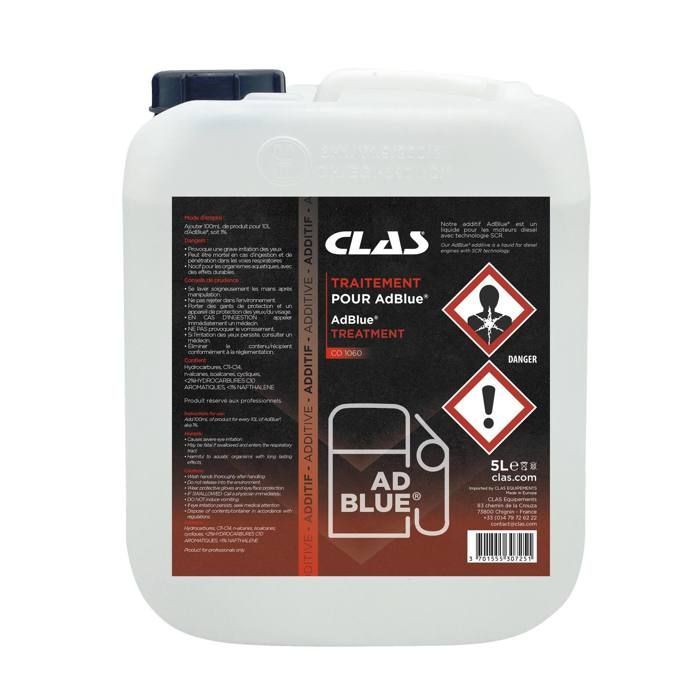 Bidon 5L anti-crystallising additive AdBlue - CO 1060 - CLAS Equipements