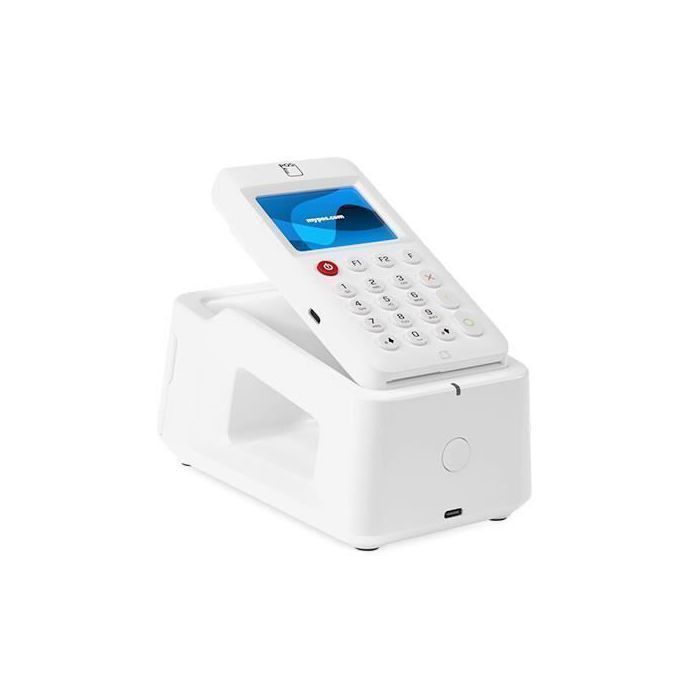 myPOS Go Combo - Terminal de pagamento independente, fornecido com base de impressão e recarga.