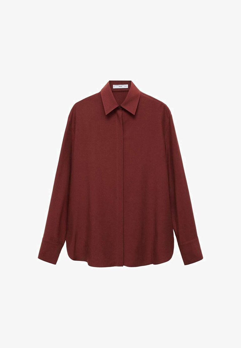 Camicetta Mango con bottoni - rosso scuro