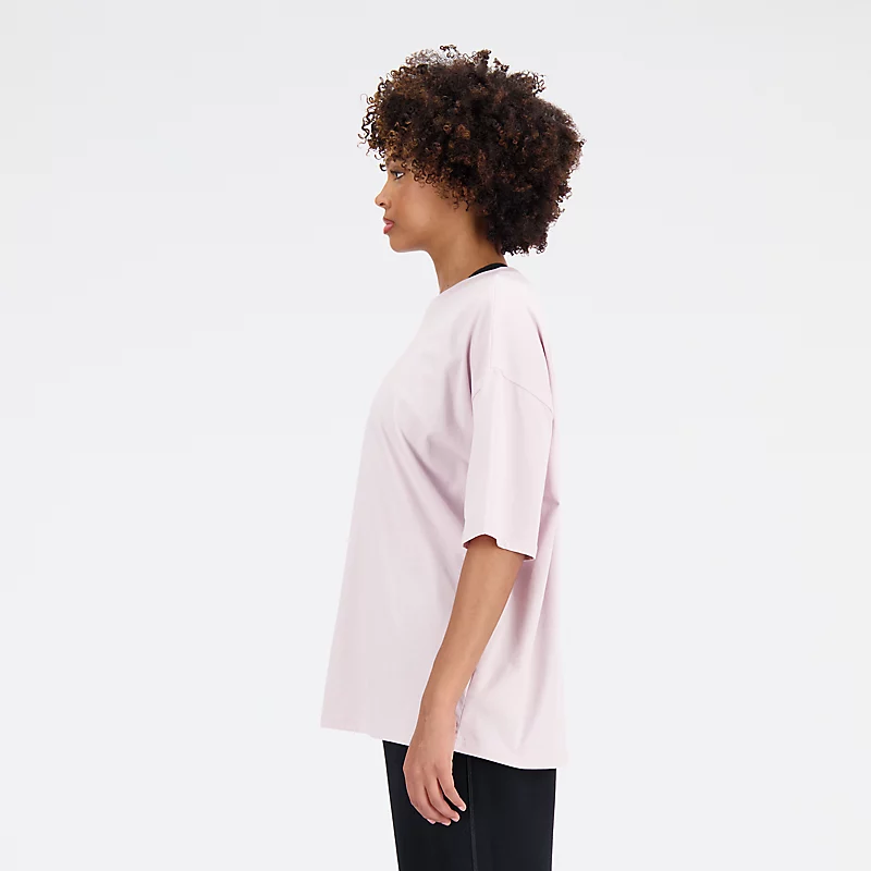 Dames Essentials Plus Size Bedrukt katoenen T-shirt - DECEMBER SKY