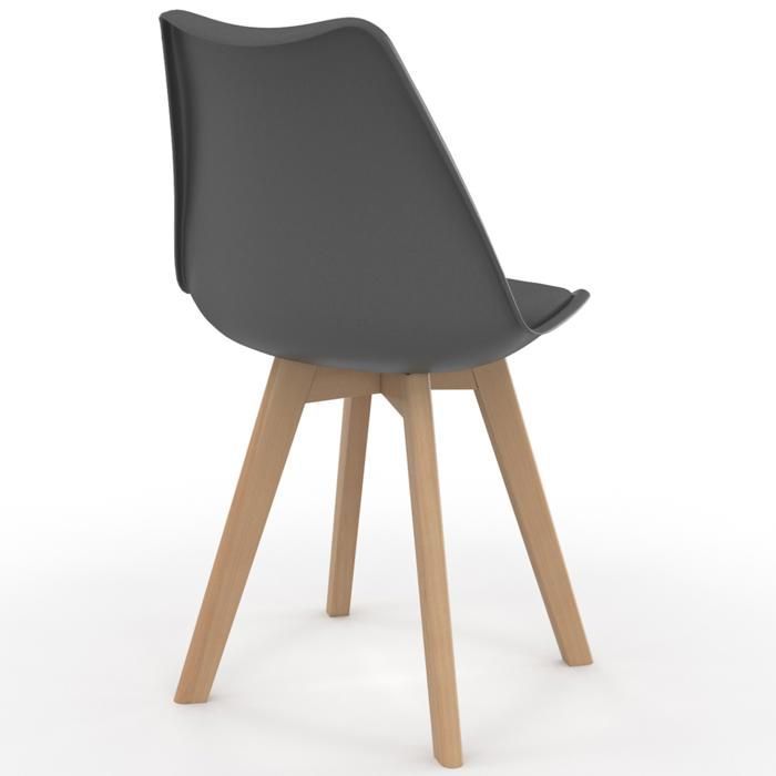 IDMARKET Lot de 6 chaises de salle à manger SARA scandinaves bleu x2, gris clair, gris foncé x2, jaune