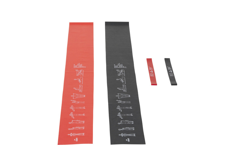 CRIVIT Fitnessbandenset, 4-delig