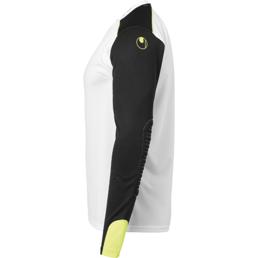 Maillot de gardien de but Tower à manches longues Blanc/noir/jaune Flu Uhlsport
