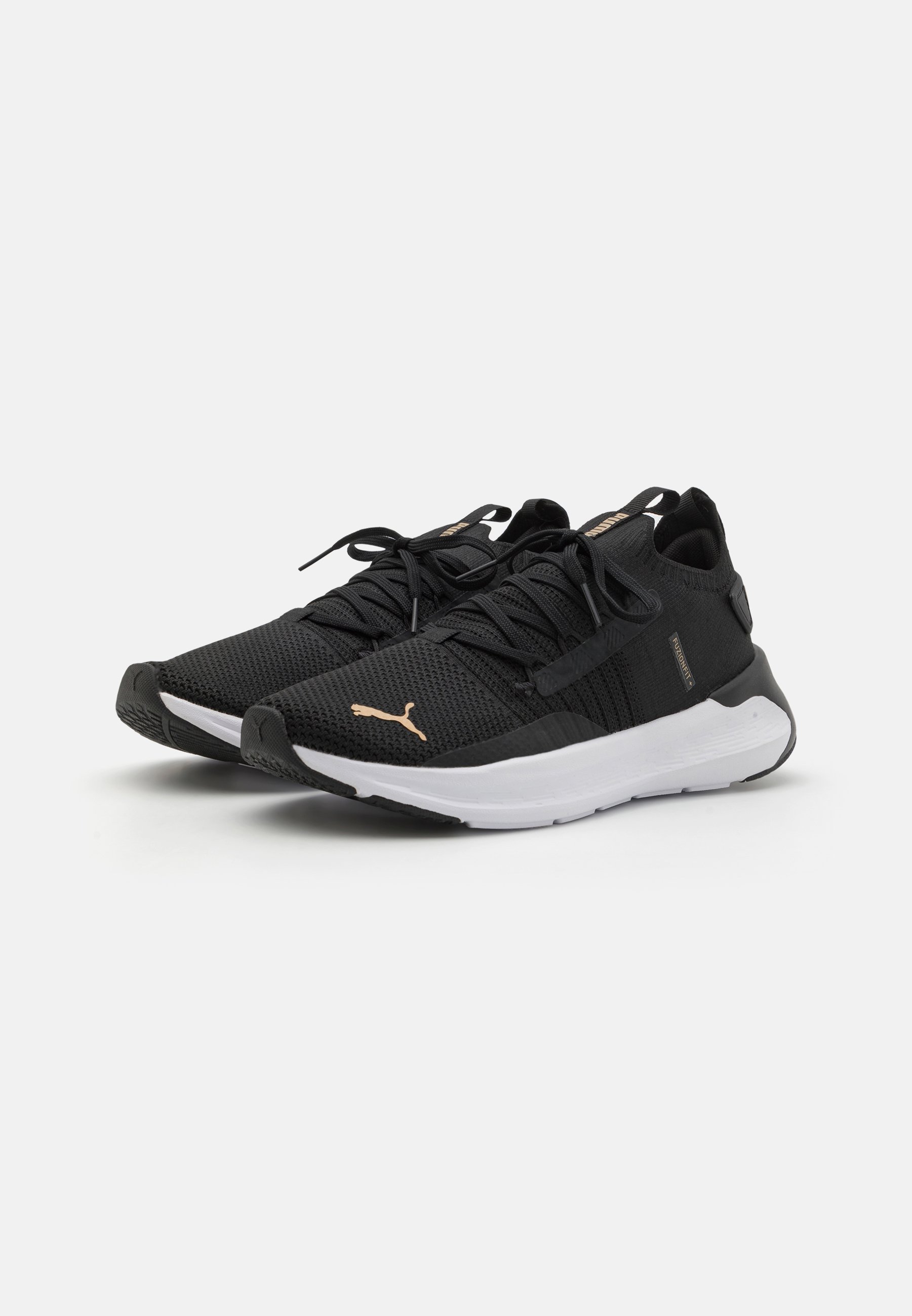 Puma SOFTRIDE SYMMETRY FUZION - Chaussure d'entraînement - noir/or