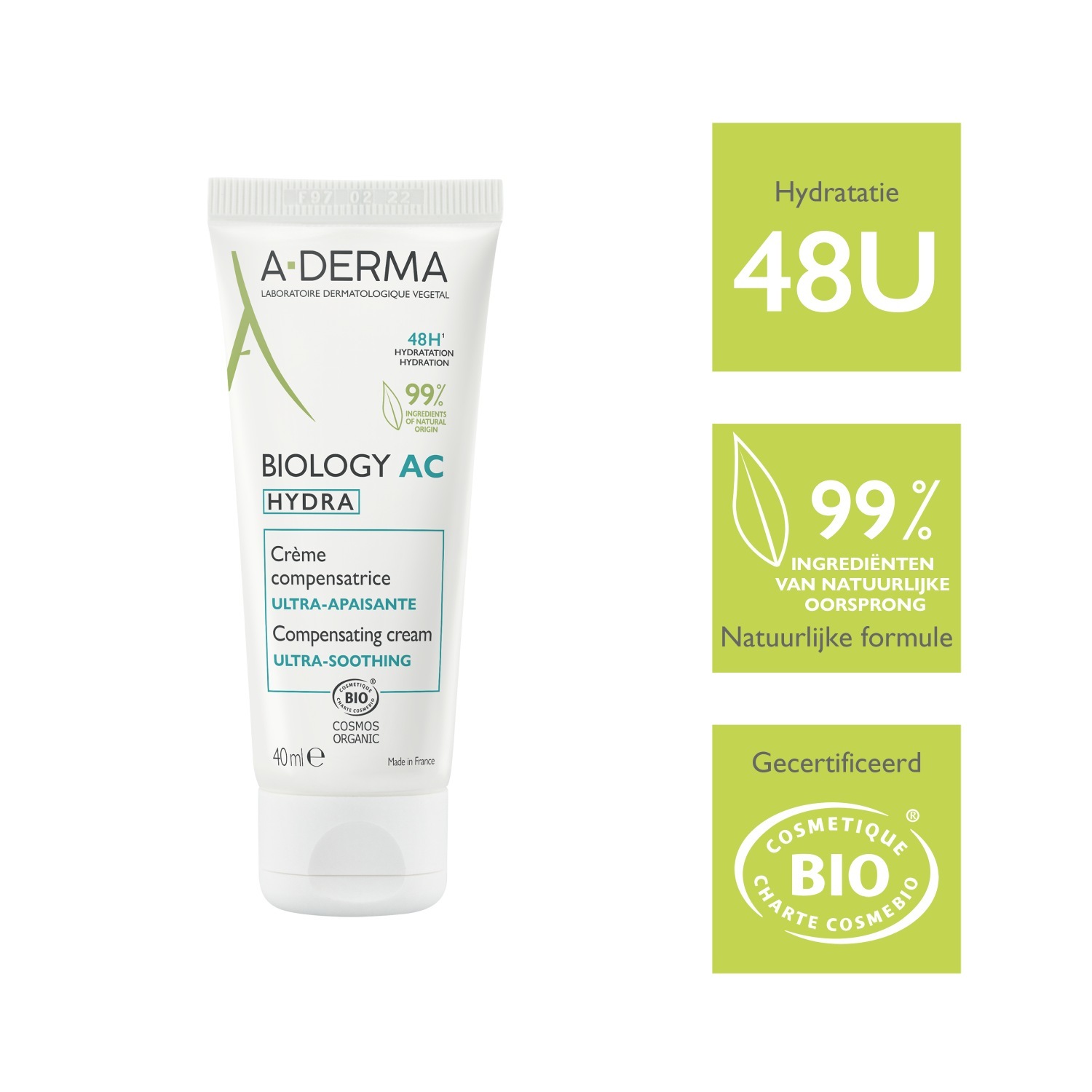 A-DERMA Biology AC Hydra Balancing Cream krema za lice - 40 ml