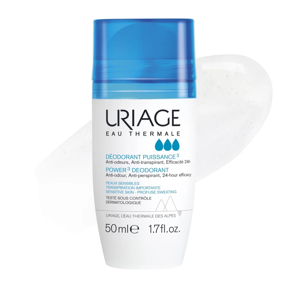 URIAGE Uriage Eau Thermale Desodorante Power3 Intense Roll-on antitranspirante 50 ml para piel sensible