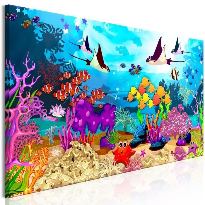 Tableau Pour enfants Underwater Fun (1 Part) Narrow 150x50 cm - Tableau deco