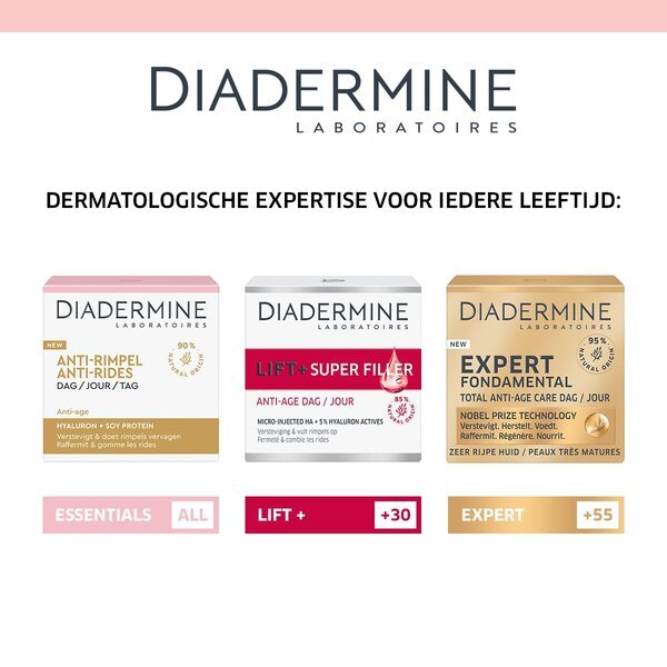 Diadermine drėkinamosios valomosios servetėlės<br>25 vnt. - Sausai ir jautriai odai