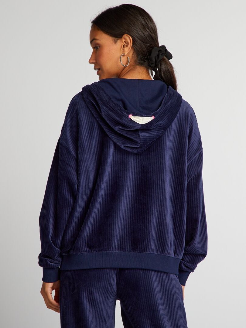 Corduroy sweatshirt - blauw