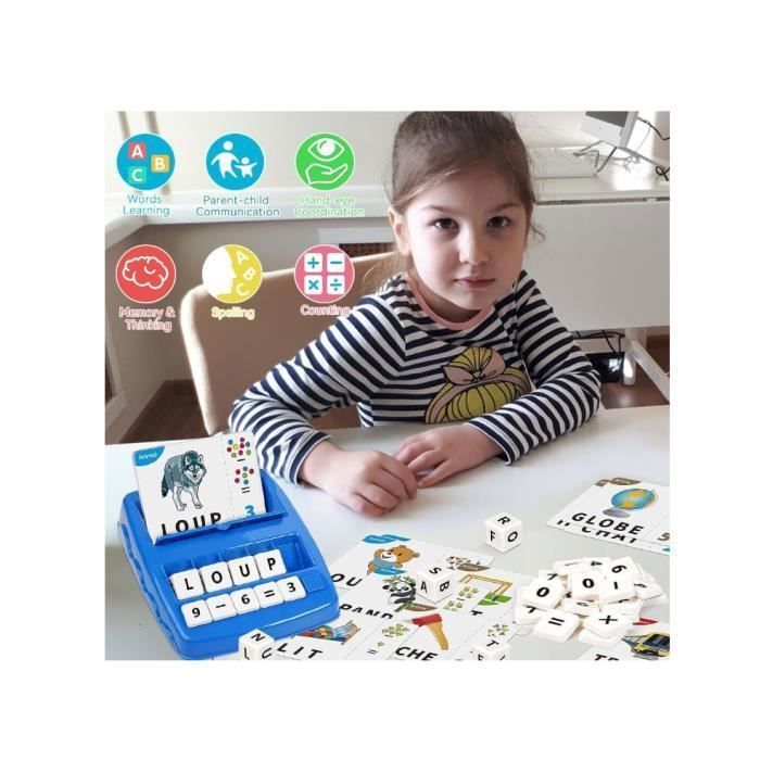 Educatief spel - LANGTU - Cijfers & Letters 2-in-1 - Leeftijd 3-8 - Blauw - Plastic