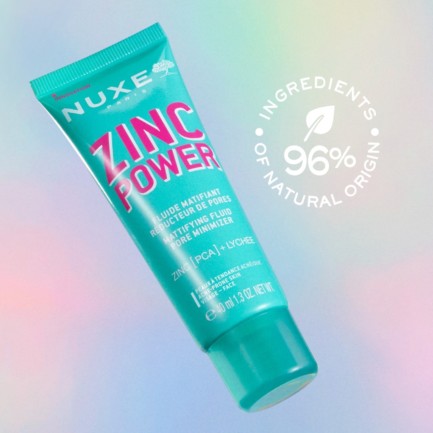NUXE Zinc Power Mattifying Facial Fluid na zjemnenie pórov - 40 ml