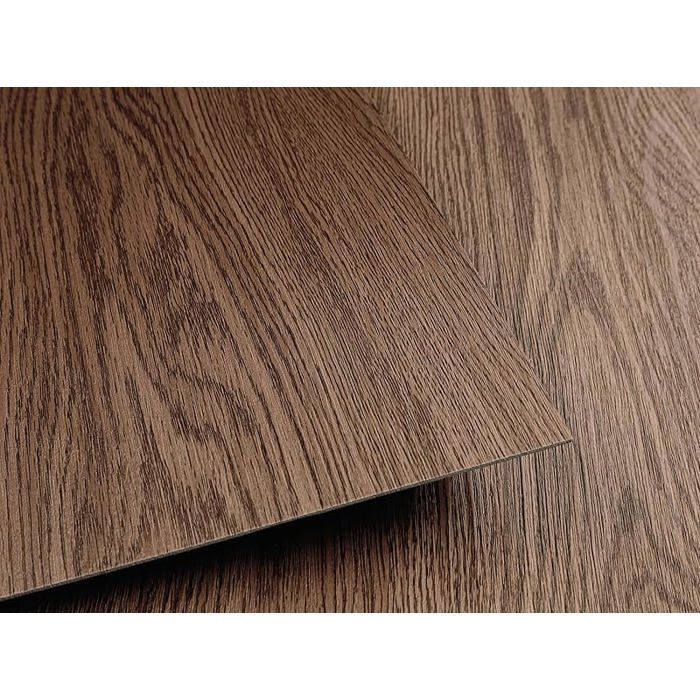 Baldosa autoadhesiva de PVC para suelo ReWallpaper, acabado imitación madera-linóleo marrón, impermeable, 30 cm x 30 cm de grosor, revestimiento de 3 capas.
