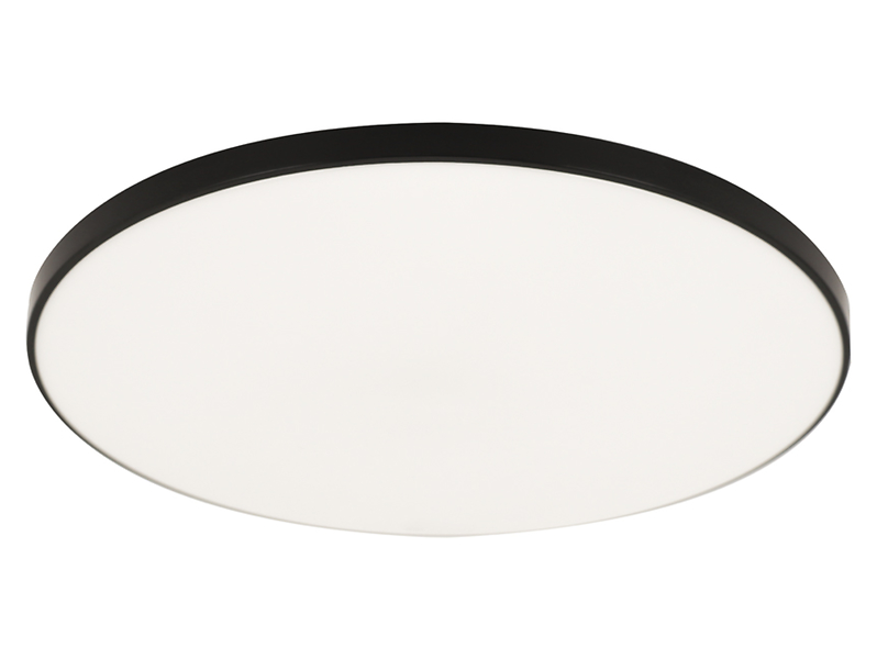 Plafon łazienkowy Dowbor LED 37 cm biało-czarny