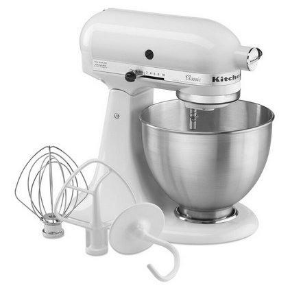 Batedeira KitchenAid Classic Series de 10 velocidades e 4,5 litros.