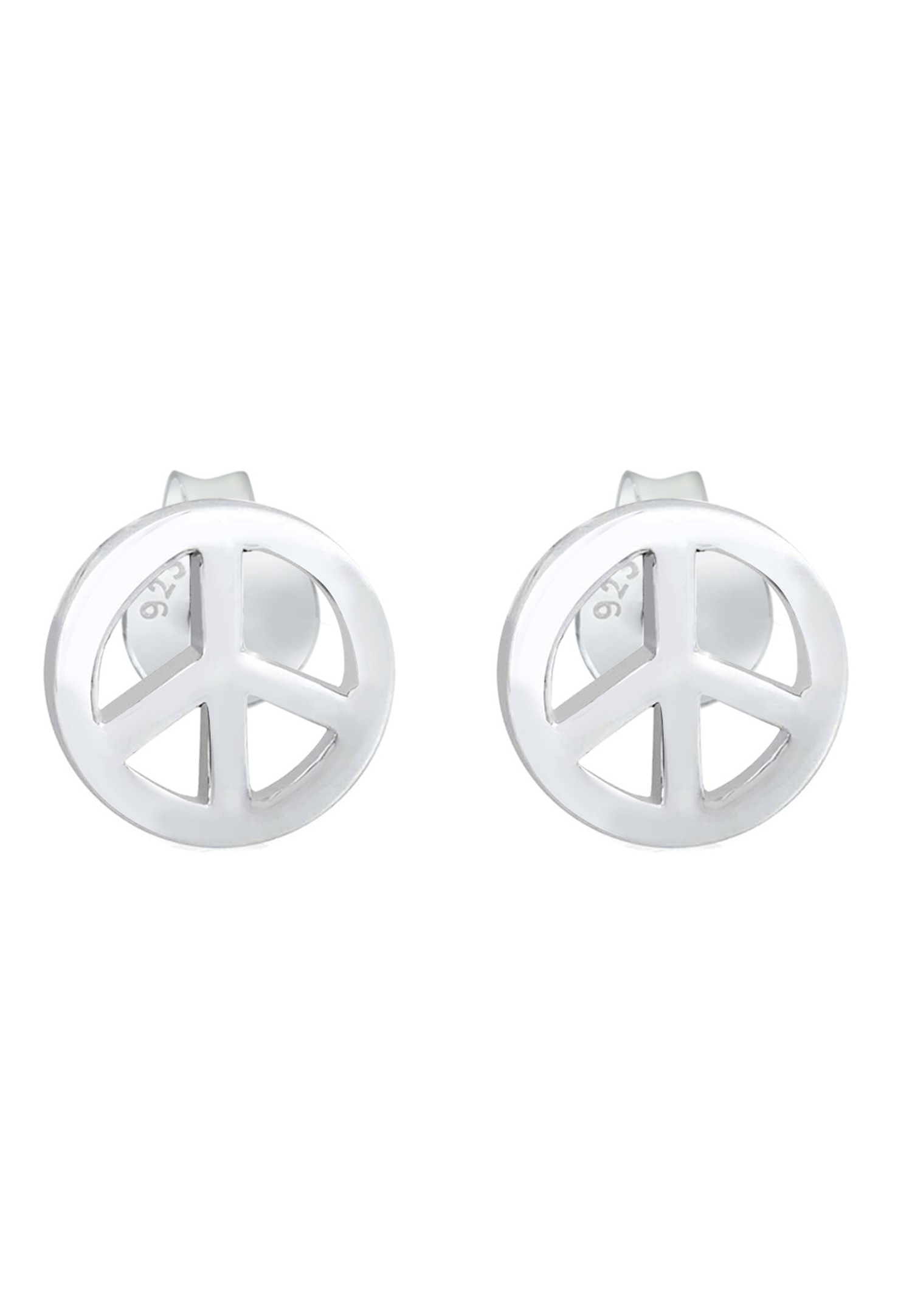Elli Femmes paix symbole bohème hippie en argent sterling 925