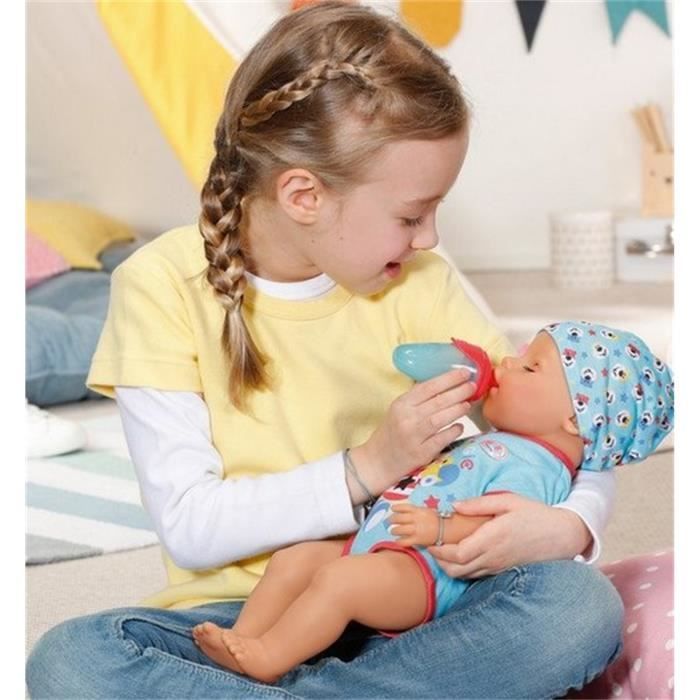BABY BORN - Magic Boy - Poupée bébé garçon avec 11 accessoires - Mange, dort, pleure et utilise le pot - 43cm - dès 3 ans