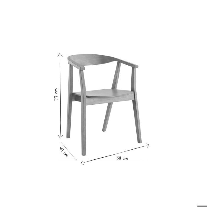 Miliboo - Chaises scandinaves en bois clair (lot de 2) BAHIA