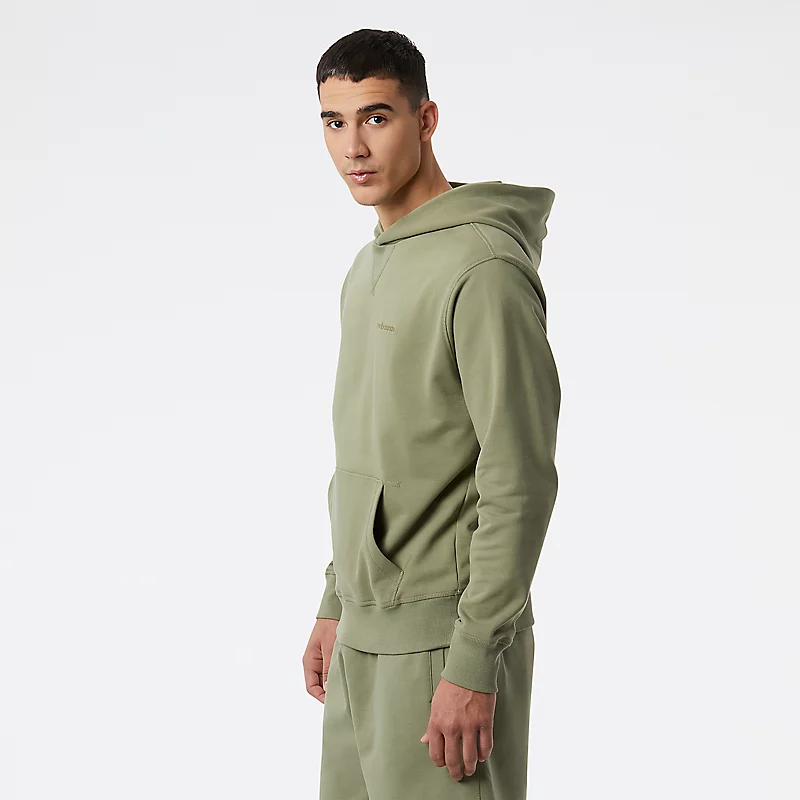 Bluzy z kapturem NB Athletics Nature State dla mężczyzn – OLIVE LEAF
