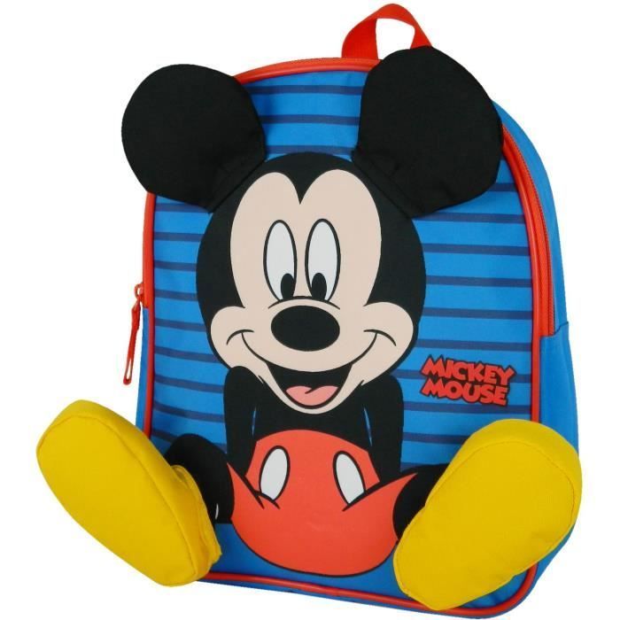 Mochila - MICKEY - Infantil - Azul - Detalhes 3D