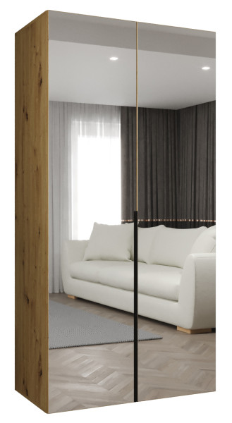 Szafa uchylna otwierana alicante 3 100 wys. 202 cm artisan   u. Czarny