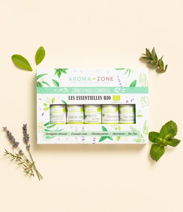 Set van vijf essentiële oliën - Organic Essentials