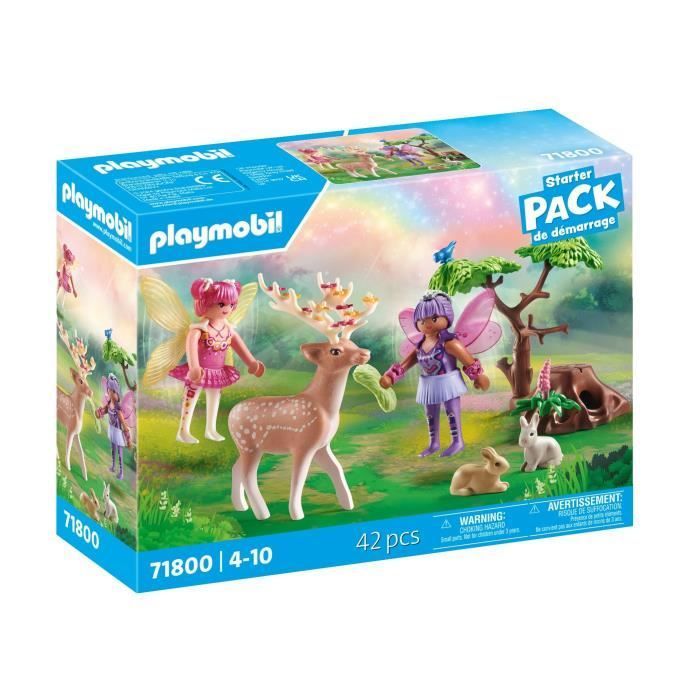 PLAYMOBIL 71800 Fairy Duo with Forest Animals, Princess Magic Starter Pack, 42 pieces, Ages 4+