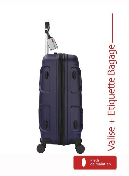 Maleta de cabina - ADC - Azul Terra - 55 cm - ABS rígido - 4 ruedas giratorias de 360°