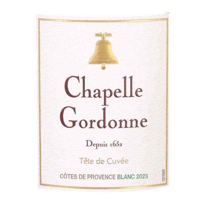 Chapelle Gordonne 2023 Côtes de Provence - Vino blanco de Provenza - Ecológico