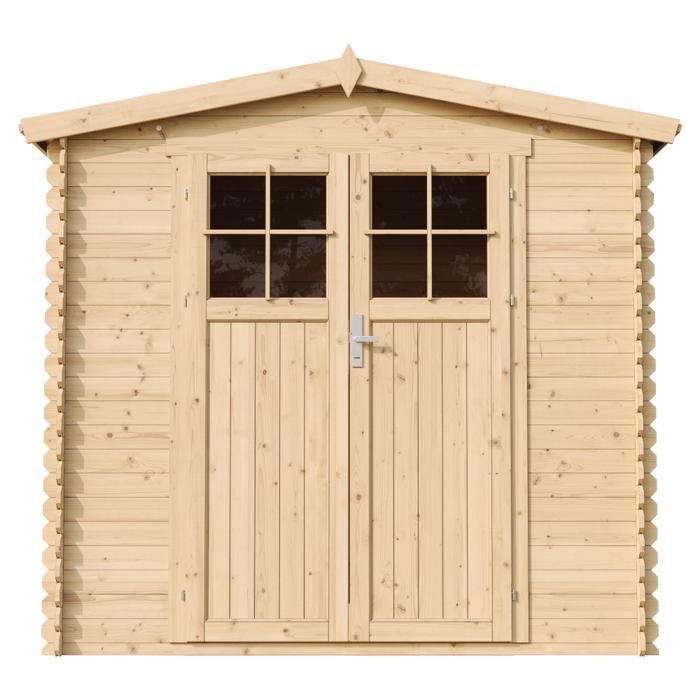 Caseta de jardín de madera CON SUELO TRATADO - 236 x 226 x 218 cm / 4,33 m² - TIMBELA M369F+M369G