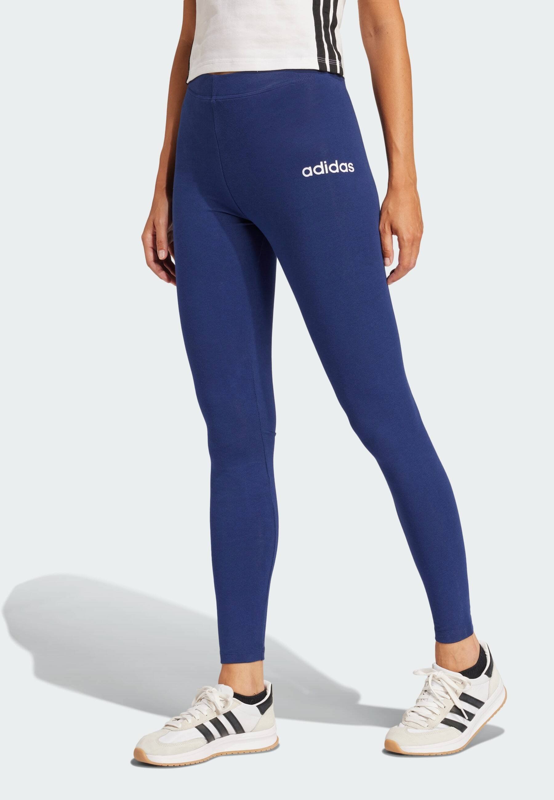 adidas Sportswear LEG - Leggings - bleu foncé et blanc