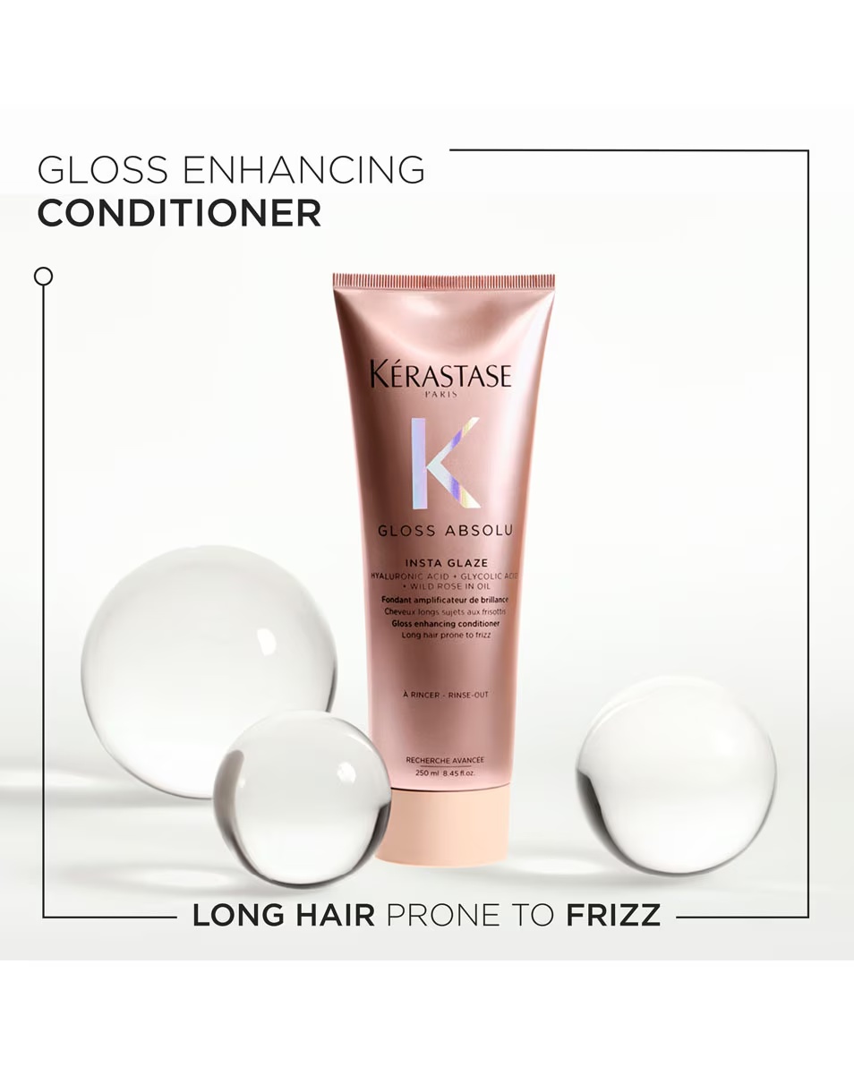 KÉRASTASE Gloss Absolu Insta Glaze Conditioner για μακριά, φριζαρισμένα μαλλιά