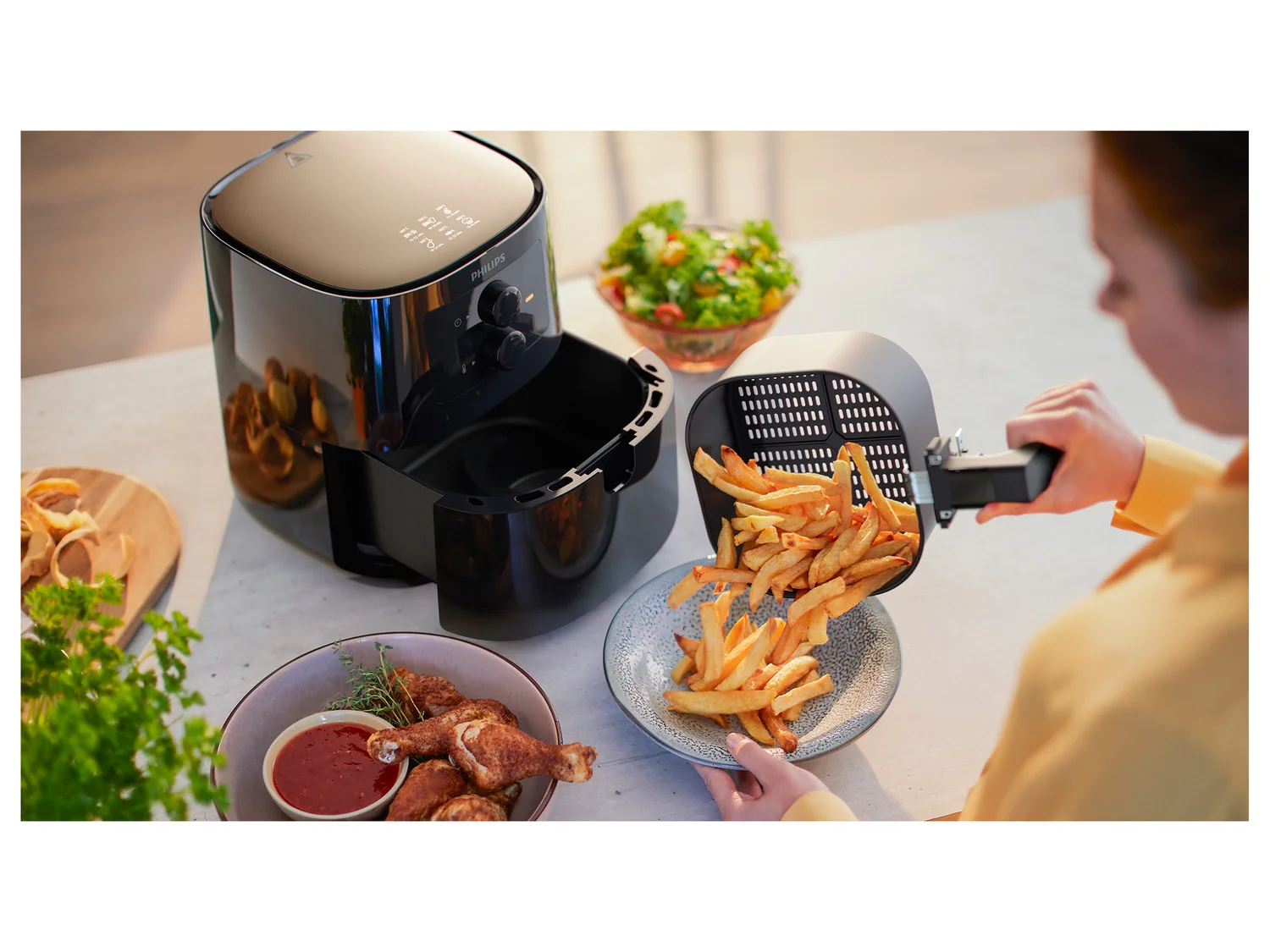 PHILIPS Essential Compact Horkovzdušná fritéza »HD9200/90«, 1400 W