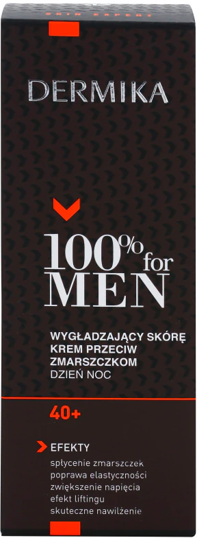 Dermika 100% para Homens, creme suavizante antirrugas 40+