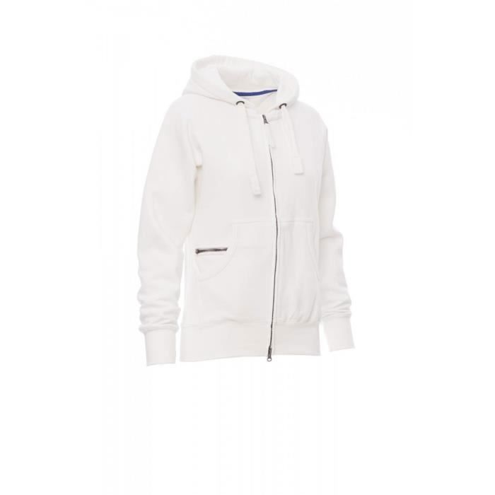 Payper Dallas+ Women's Sweatshirt - White - Hooded Collar - Adult