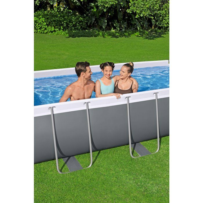 Kit Piscine hors sol tubulaire BESTWAY - Steel Pro Max™ - 404 x 201 x 100 cm - Rectangulaire + Robot Quartz