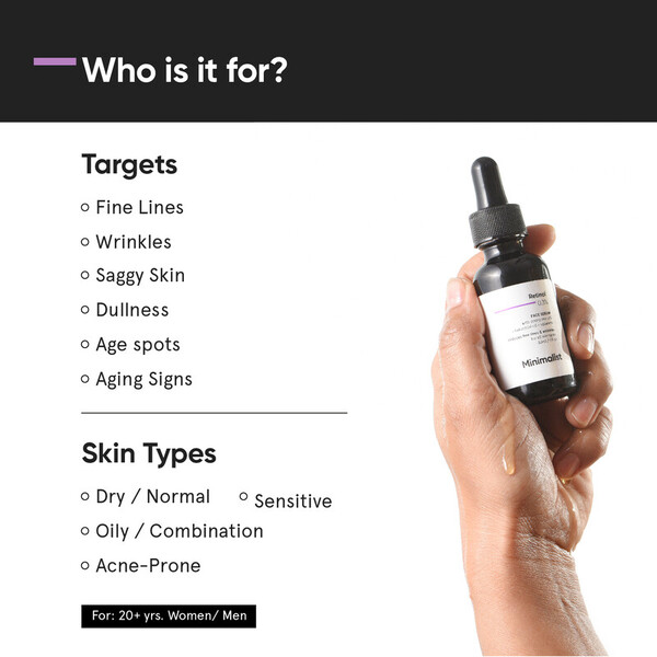 Minimalistisches 0,3% Retinol Anti-Aging Nachtserum gegen Falten