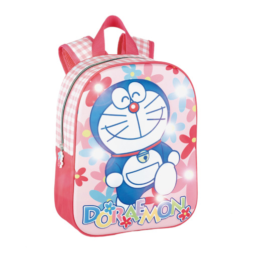  Mochilita Doraemon Flower Power 3d Eva Y Con Luces