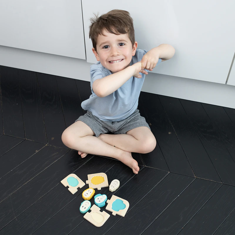 Matchstick Monkey Animal Puzzle Game, een educatieve puzzel.