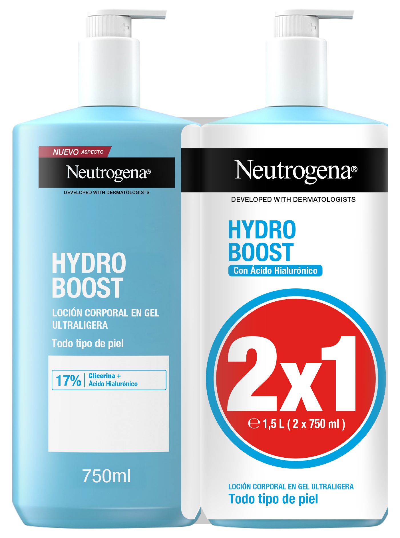 „Hydro Boost“ itin lengvas gelinis kūno drėkiklis Vaistinės kūno pienelis