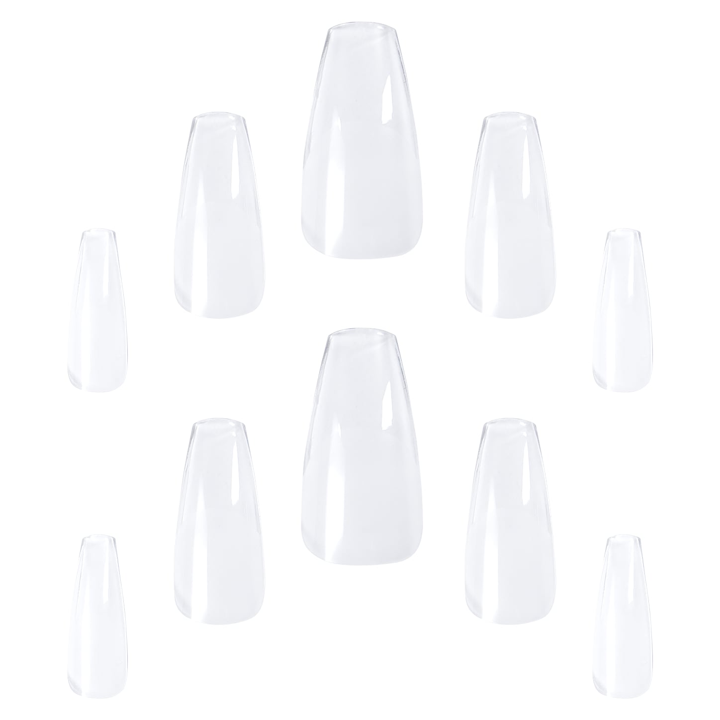 Elegant Touch nagelverlengingen, korte stiletto-vorm – 1 stuk